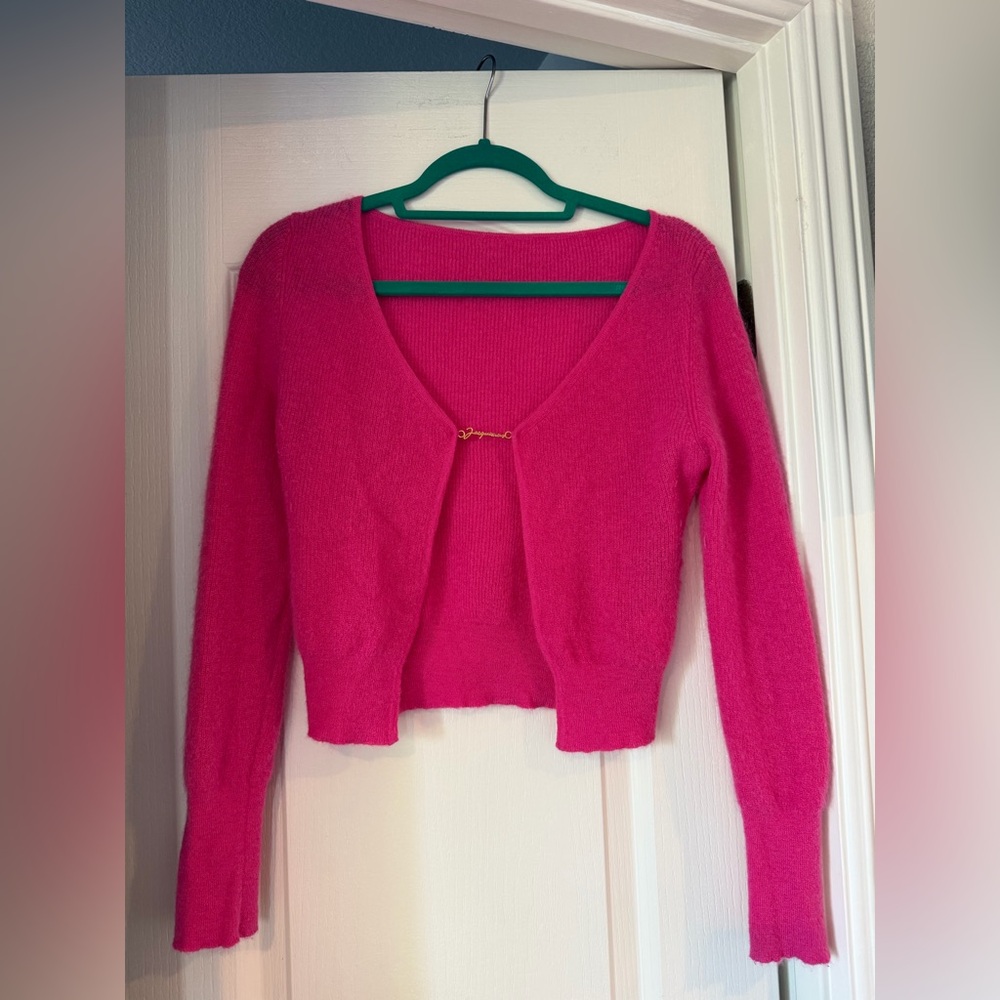 Jacquemus Fuchsia Cardigan Sweater